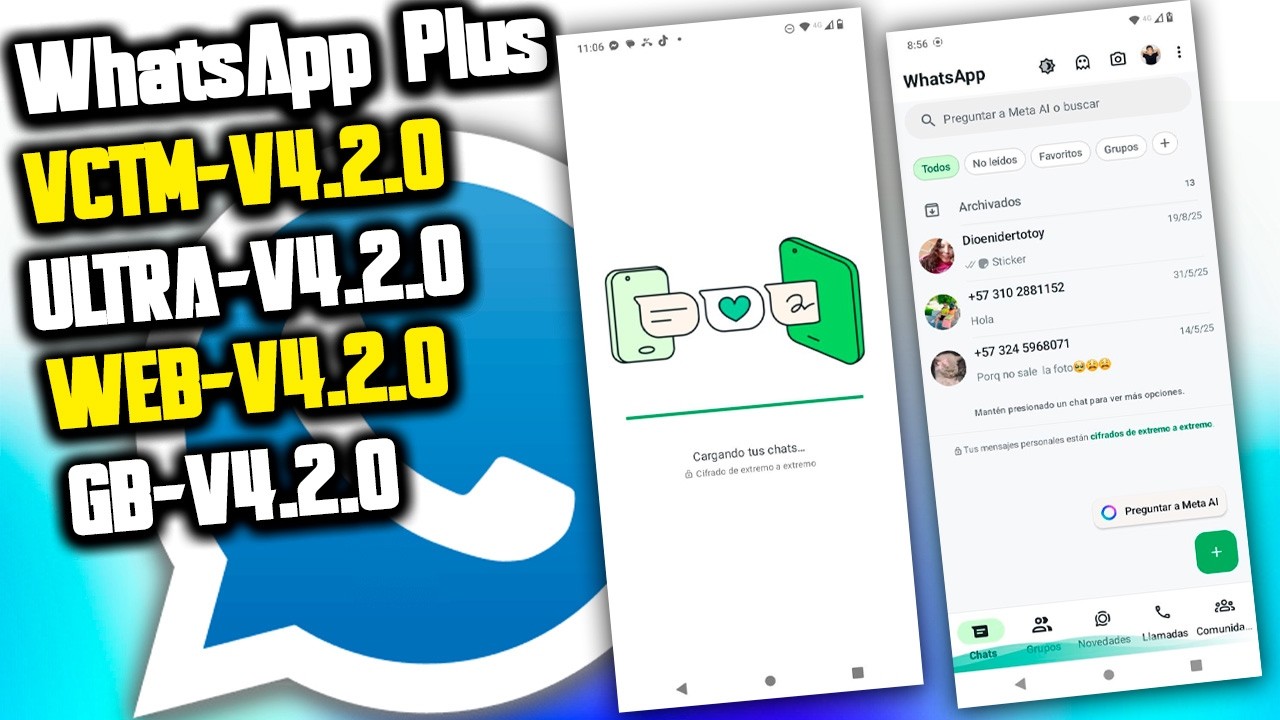 WhatsApp Plus VCTM y ULTRA nuevas versiones 2026 ✅ Instalar y Vincular Fácil😍