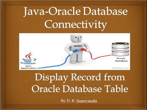 Java-Oracle Database Connection example