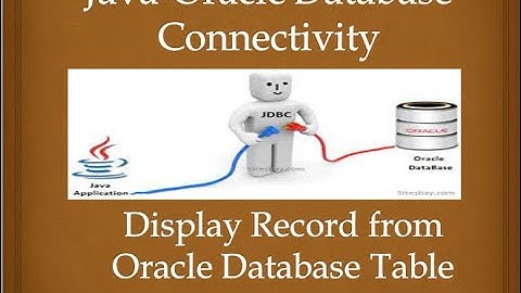 Java-Oracle Database Connection example