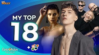 Eurovision 2024 My Top 18 - New 