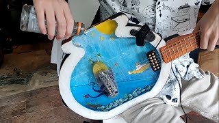 An electric guitar full of Gatorade (tone is in the electrolytes)