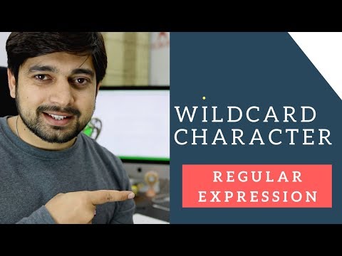 WildCard Character Regular expressions