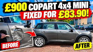£900 Copart 4x4 Mini - Fixed For £83 ! How to Replace Front Door on BMW Mini Cooper R60 Countryman