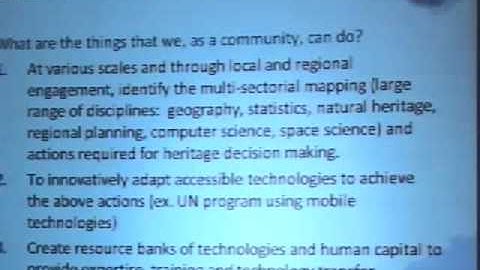 ICCROM Forum 2013 (Day 2) - Final Discussion Group Reports