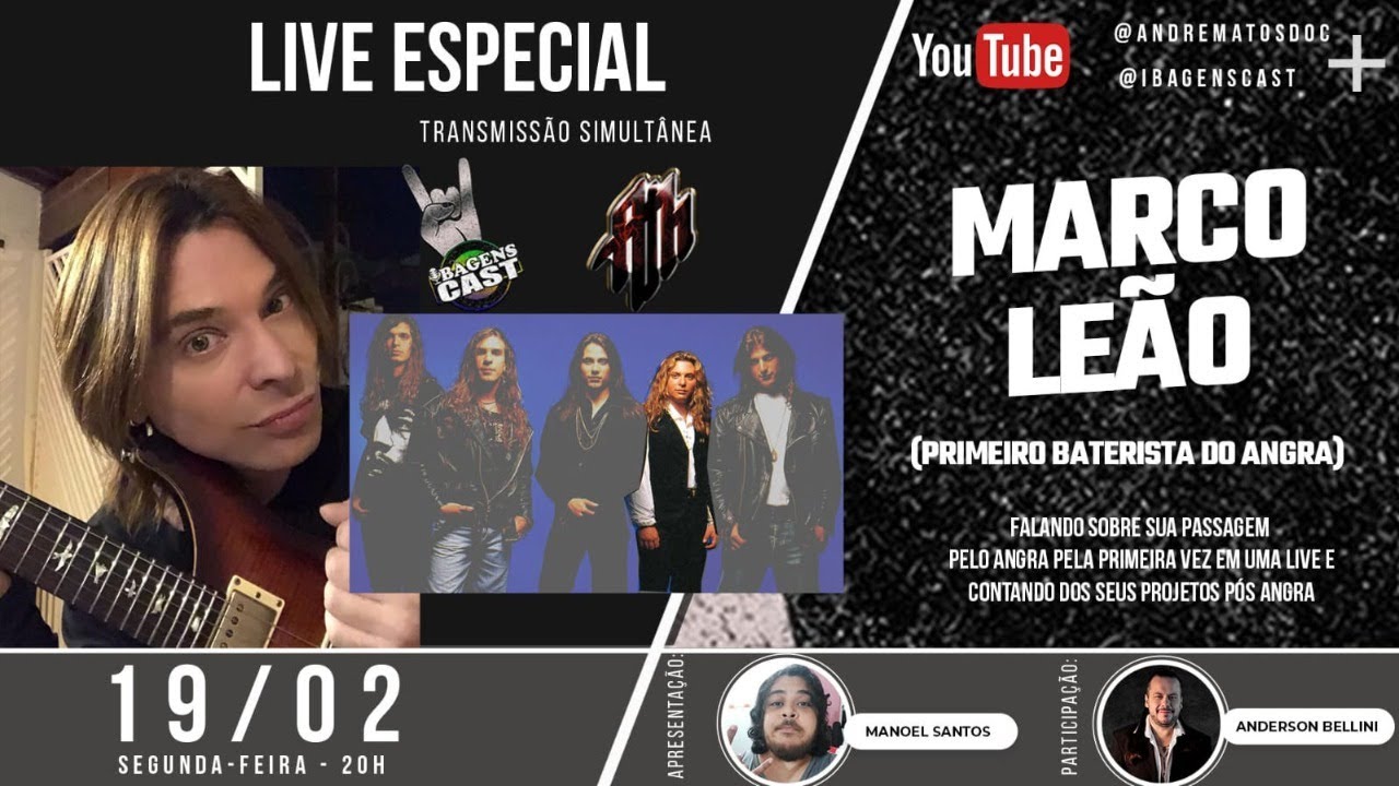 LIVE ESPECIAL: MARCO ANTUNES, O PRIMEIRO BATERISTA DO ANGRA
