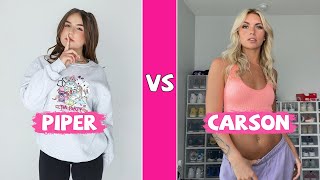 Piper Rockelle Vs Carson Roney Tiktok Dances Compilation