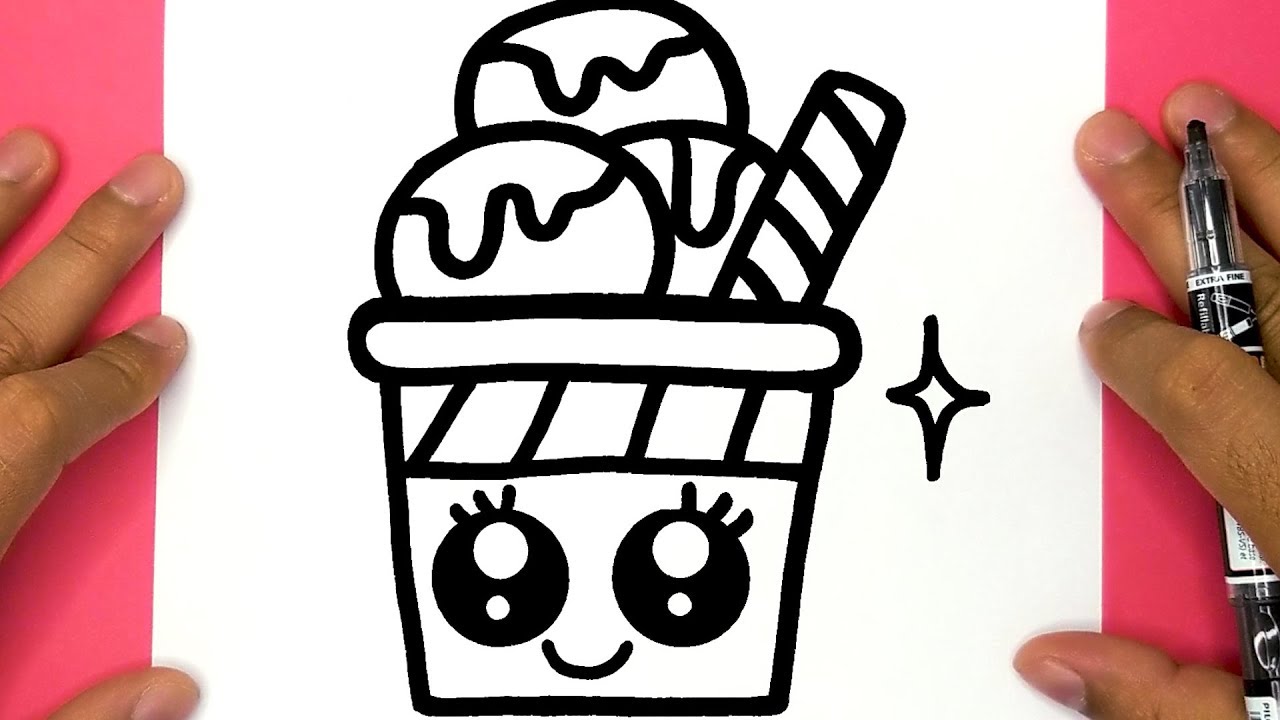 100+ Ice cream drawing cute For kids and adults who love sweets