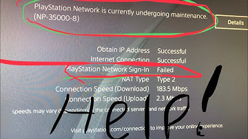 PS4 undergoing maintenance(NP-35000-8) not connect with in time limit fix?