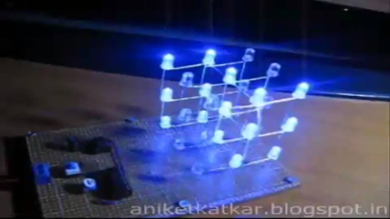 How to make a 3x3x3 LED cube - YouTube