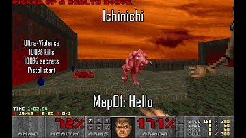 Doom II: Ichinichi - Map01: Hello (UV-TYSON)