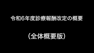 令和6年度診療報酬改定の概要　（全体概要版）