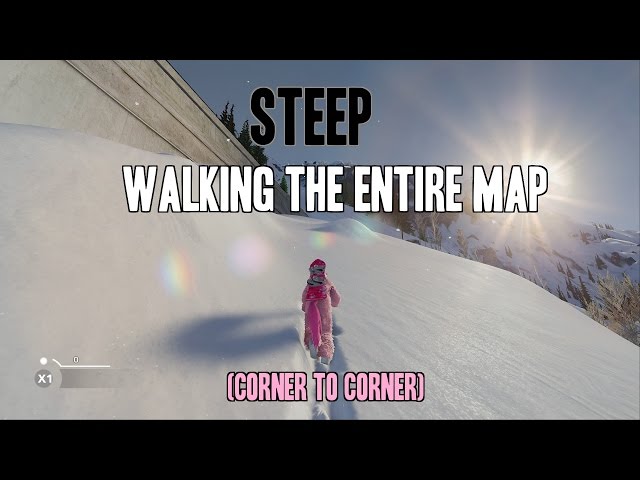 Steep: Walking the Entire Map, Corner to Corner