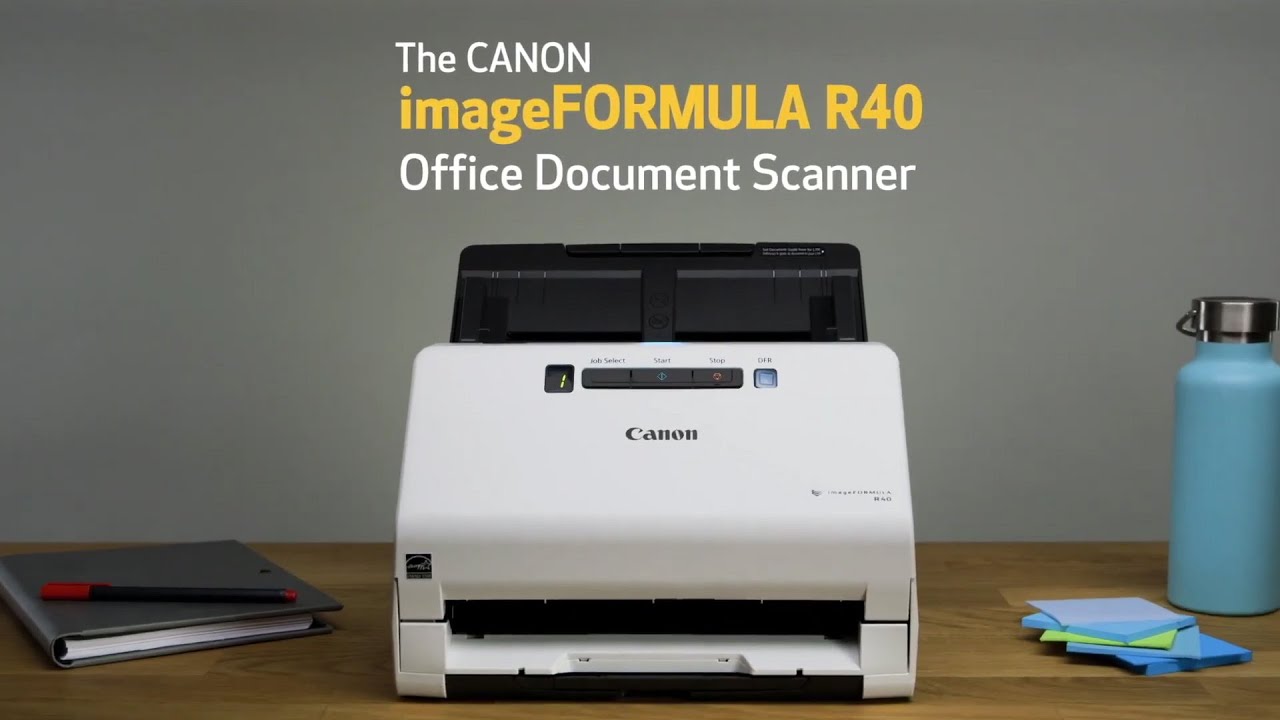 Canon imageFORMULA R40 Document Scanner - YouTube