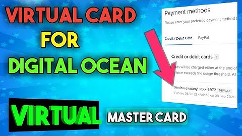 Digital Ocean vcc - virtual mastercard - digital Ocean account dashboard overview (my client