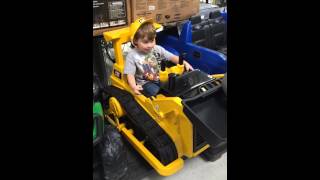 Troy and the bulldozer at Walmart