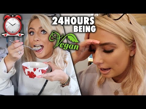 i tried EATING VEGAN FOR 24HOURS!!!