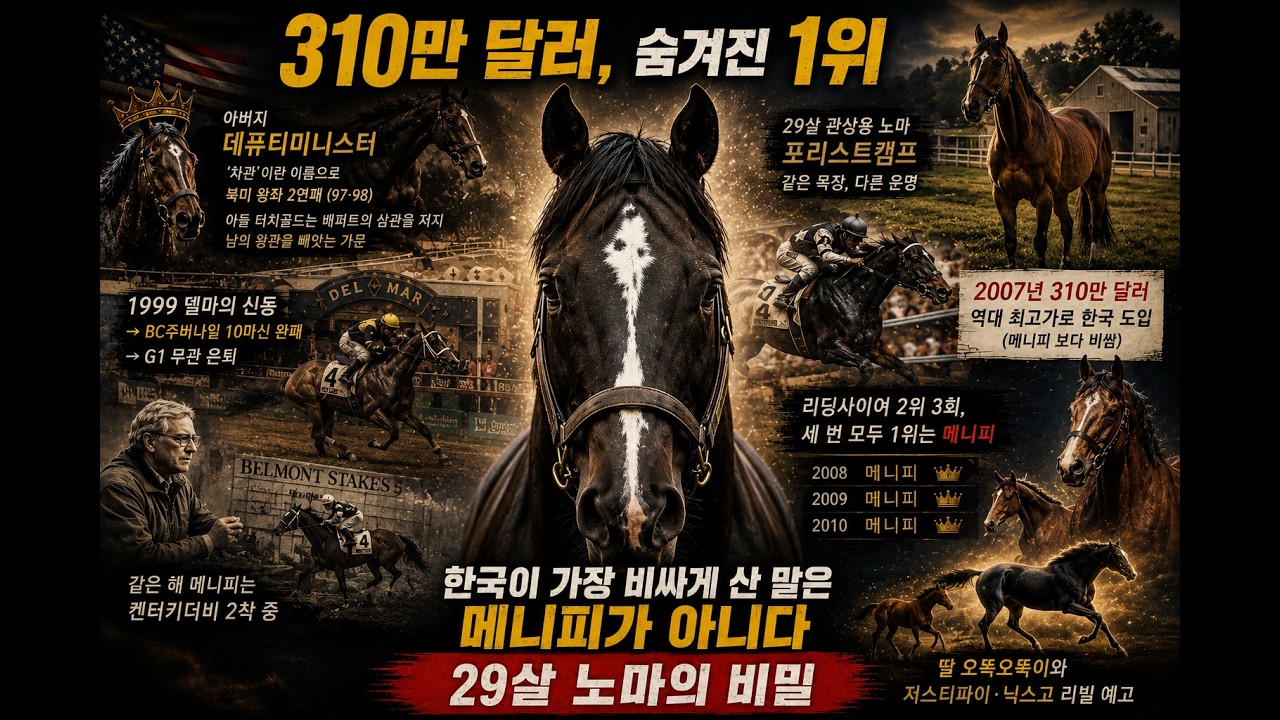 310만 달러짜리 2인자, 메니피보다 비쌌던 말 | [피는 강물처럼 흐른다] 왕좌의 게임 EP8 — 포리스트캠프 (상편)