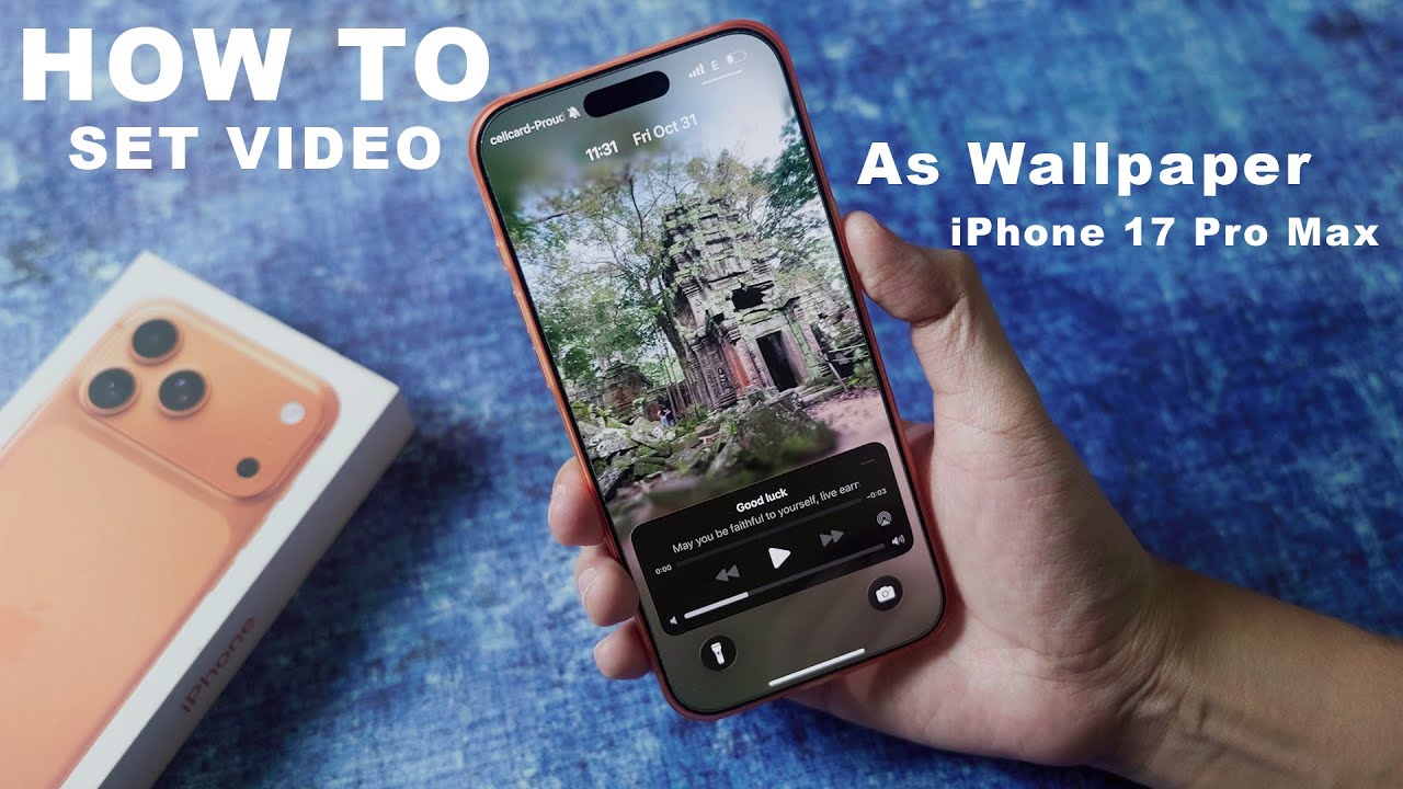 Как установить видео в качестве обоев на iPhone 17 Pro Max