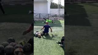 تمرين حراس المرمى في النادي 🧤⚽️