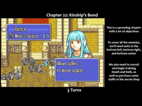 FE7 - Defeat All Enemies, Least Turns - Part 18 (Chapter 22) (All ...