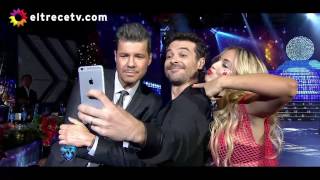 Pedro Alfonso sorprendió a todos e hizo participar a su hija Olivia y a Tinelli en la coreo