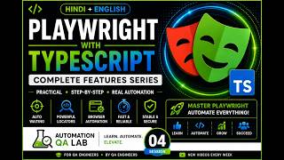 Playwright with TypeScript #04 | Playwright Features & Practical Automation | Hindi + English