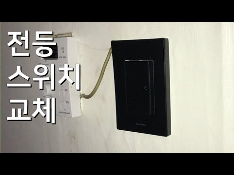 전기스위치 교체하기, 전등스위치, 형광등스위치, 1구스위치