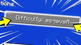 EPIC NEW MINECRAFT DIFFICULTY : REVERSED DIFFICULTY ! :O