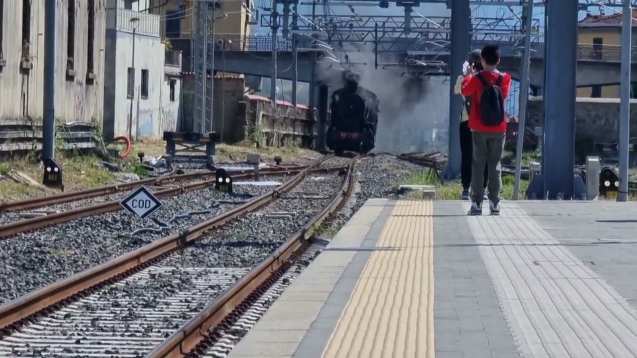 Transito di Locomotiva a Vapore 740 423 in manovra Stazione di Pistoia - 07/05/2023