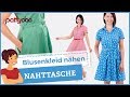 Perfekte Nahttaschen nähen & Anleitung für Blusenkleid mit Tellerrock