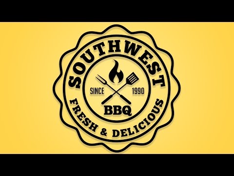 Creating a Logo Design BBQ Logo using Free Fonts - Coreldraw Tutorials