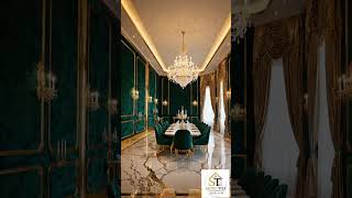 Luxury Dining Room Transformation ✨ #interiordesign #interior #ytshorts #ytreels