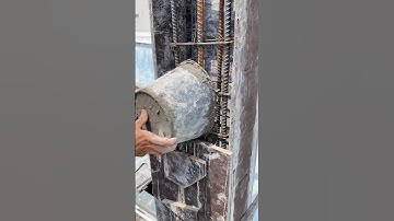 betonkolom storten constructie #shorts #constructie #bouwtips #bouw #fyp