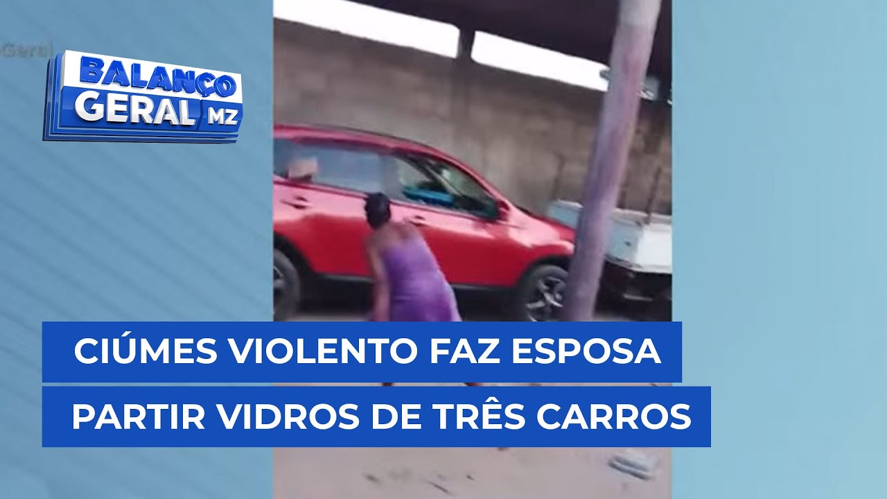 #BalançoGeral: Mulher parte vidro de três carros do marido por ciúmes