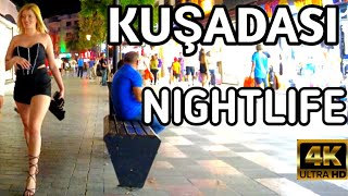 KUŞADASI AYDIN TÜRKİYE NIGHT WALKING TOUR | 1 June 2024 | 4k UHD 60fps