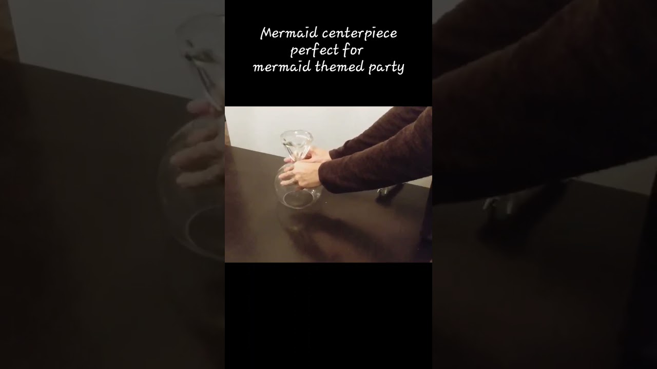 Diy mermaid centerpiece for mermaid themed party