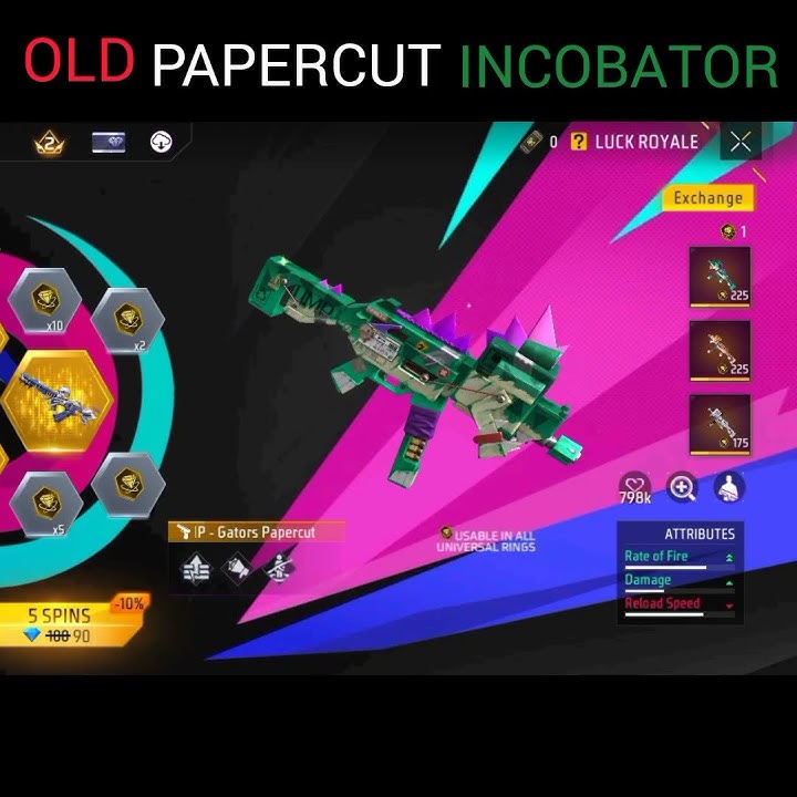 OLD PAPERCUT INCOBATOR 🥺#freefiremax#youtubeshorts #india #fyp #shortfee