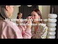 My sister does my makeup for Miu Miu fashion show 👩‍🎨 | JANE CHUCK