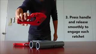 42mm PVC Pipe Cutter Instruction & Cutting Demonstration