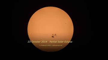 Partial Solar Eclipse - October 23, 2014