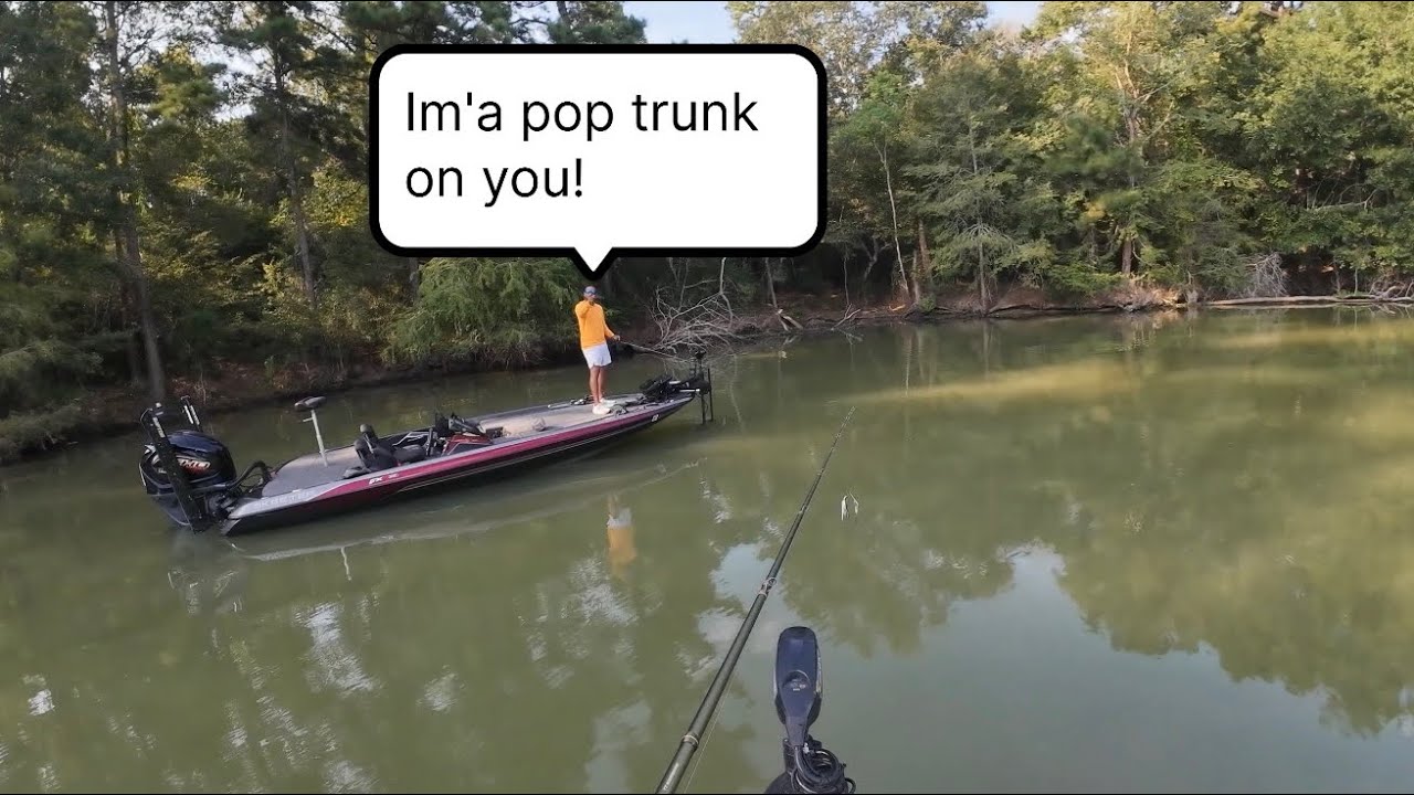Why is he so angry??! (Bass fishing lake Houston)