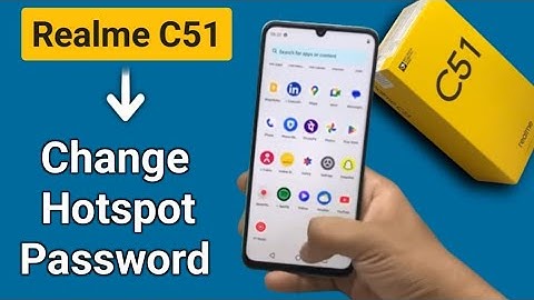How to change hotspot password in Realme c51, realme c51 set Hotspot password, use Hotspot settings