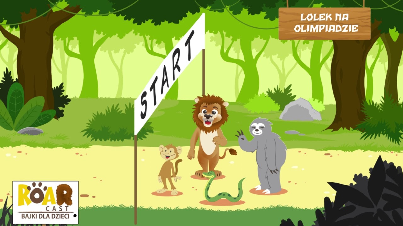 🦁 RoarCast - bajki dla dzieci. Lolek na Olimpiadzie (bajka o mocnych stronach)