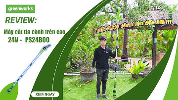 Máy cắt và tỉa hàng rào Pin Greenworks 24V 2in1 | TRẢI NGHIỆM SẢN PHẨM #greenworkstools