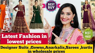 ?Latest Wholesale Saree, Suits, Kurtis, Dress Material From Surat  Ajmera Fashion At Lowest Prices?