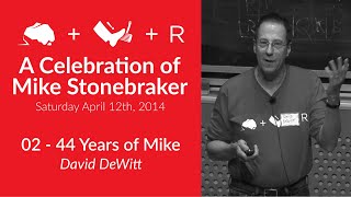 Celebration of Mike Stonebraker #2  44 Years of Mike (David DeWitt)