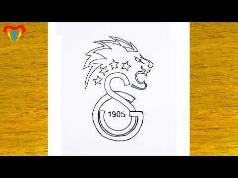 KOLAY GALATASARAY LOGOSU ÇİZİMİ