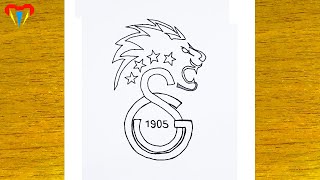 Kolay Galatasaray Logosu Çi̇zi̇mi̇