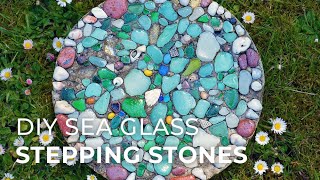 How to make Sea Glass Stepping Stones