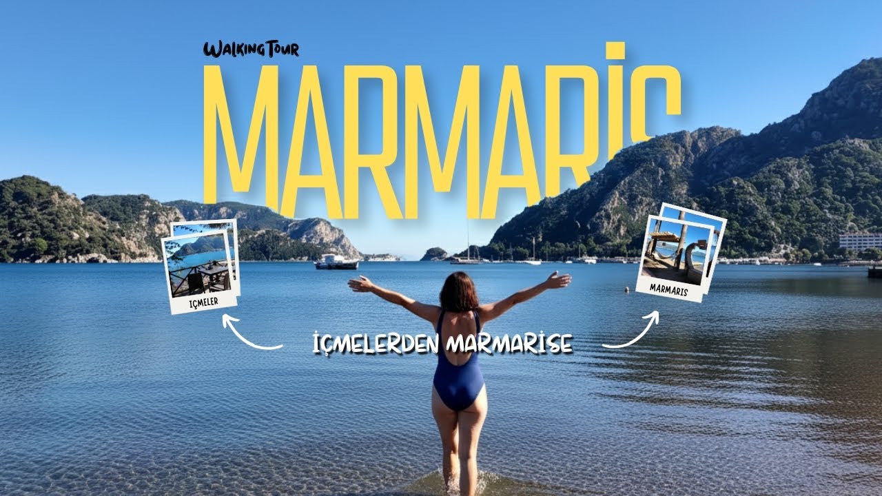 İçmeler'den Marmaris'e Sahil Yürüyüşü | Walking in Marmaris: İçmeler to City Center Beach Walk